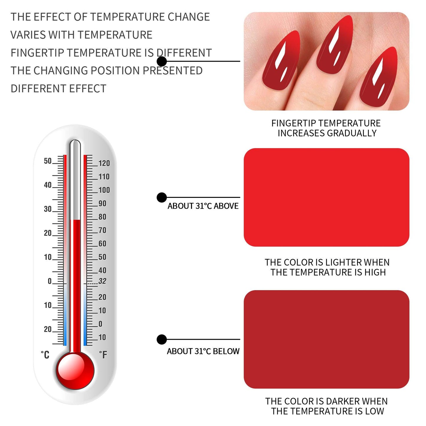 Magic Colour Changing Nails (Heat Change) - GlamPressInk